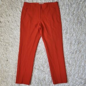 TORY BURCH VANNER CROPPED ORANGR PANTS SIZE 10